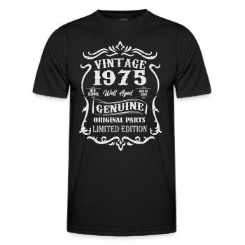 Vintage 1975 Original Jahrgang Geburtstag Geschenk - Männer Funktions-T-Shirt - Schwarz - Vorne - AI Model Male 178 dark (178cm)