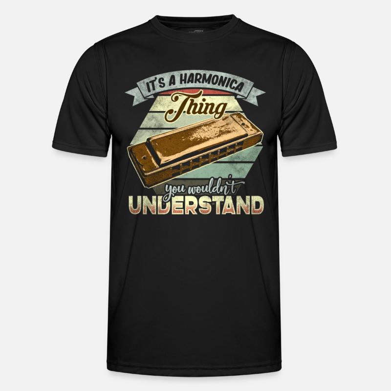Harmonica - Men's Functional T-Shirt - black