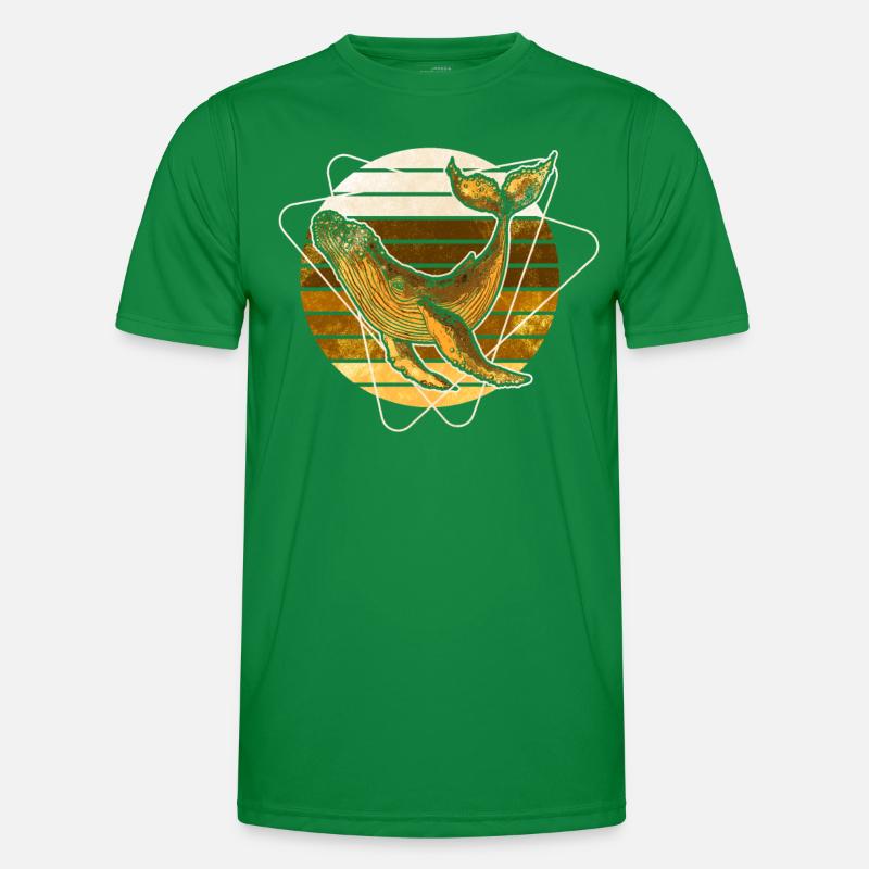 Buckelwal Männer Funktions-T-Shirt