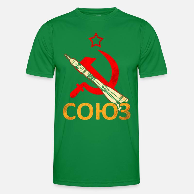 Fusée Soyouz Union soviétique T-shirt sport Homme