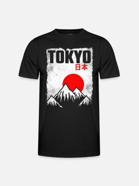Tokio Japan - Männer Funktions-T-Shirt - Schwarz