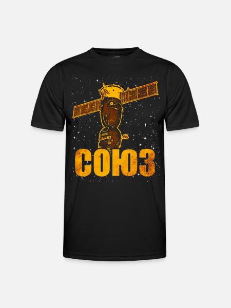 Soviet Soyuz spacecraft - Men's Functional T-Shirt - black