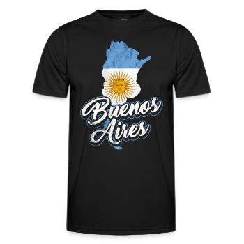 Buenos Aires Argentine - T-shirt sport Homme - noir - Devant - AI Model Male 178 dark (178cm)