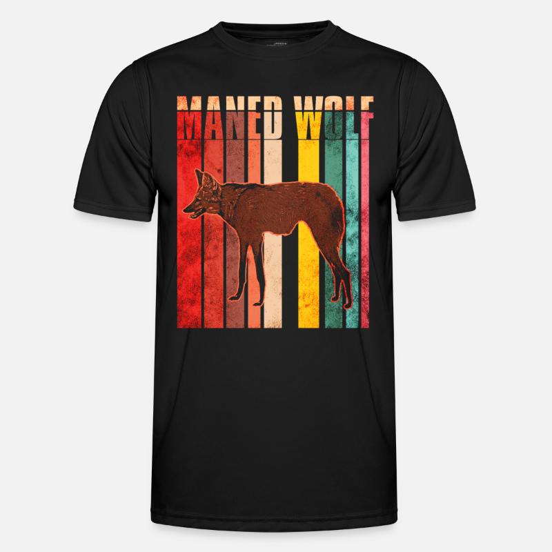 Mähnenwolf Männer Funktions-T-Shirt