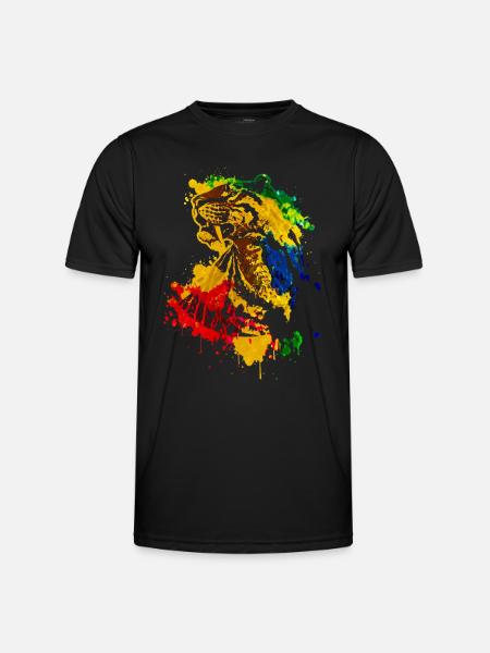 Saber-toothed tiger - Men's Functional T-Shirt - black