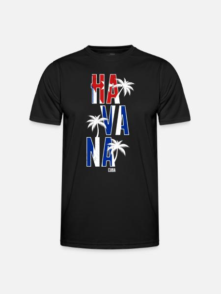Havanna Kuba - Männer Funktions-T-Shirt - Schwarz
