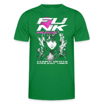 Funk Musik - Männer Funktions-T-Shirt - Kelly Green - Vorne - AI Model Male 178 dark (178cm)