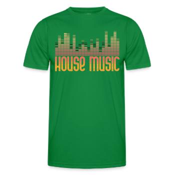 Musique house - T-shirt sport Homme - vert - Devant - AI Model Male 178 dark (178cm)