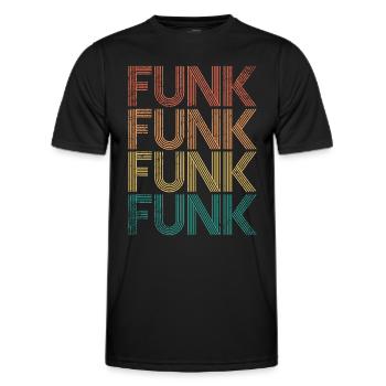 Funk Musik - Männer Funktions-T-Shirt - Schwarz - Vorne - AI Model Male 178 dark (178cm)