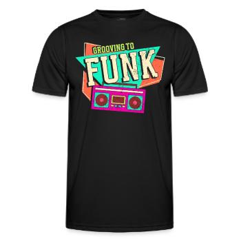 Funk Musik - Männer Funktions-T-Shirt - Schwarz - Vorne - AI Model Male 178 dark (178cm)
