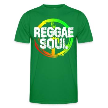 Reggae Music - Men's Functional T-Shirt - kelly green - Front - AI Model Male 178 dark (178cm)