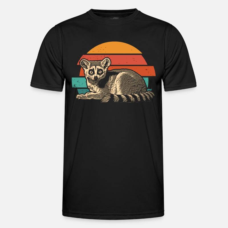 Lemur Madagascar - Men's Functional T-Shirt - black