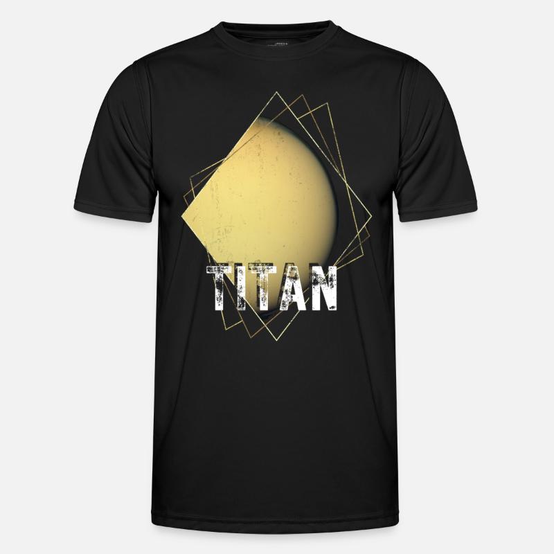 Titan Saturn Moon - Men's Functional T-Shirt - black