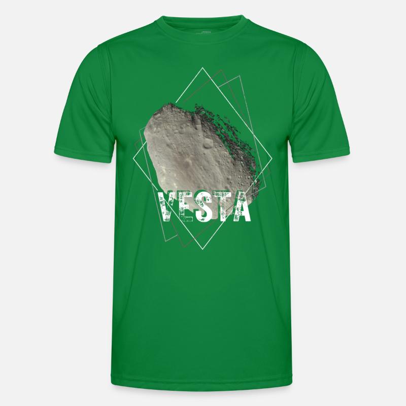 Vesta Asteroid Männer Funktions-T-Shirt