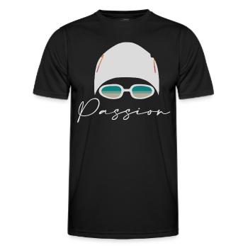Swimmer - Men's Functional T-Shirt - black - Front - AI Model Male 178 dark (178cm)