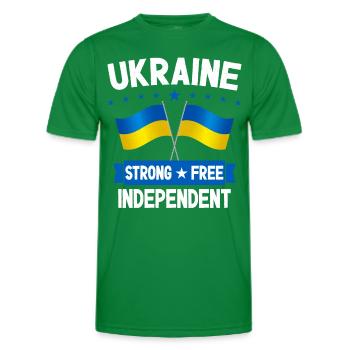 Ukraine - Männer Funktions-T-Shirt - Kelly Green - Vorne - AI Model Male 178 dark (178cm)
