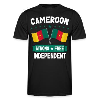 Cameroon - Men's Functional T-Shirt - black - Front - AI Model Male 178 dark (178cm)