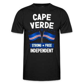 Cape Verde - Men's Functional T-Shirt - black - Front - AI Model Male 178 dark (178cm)
