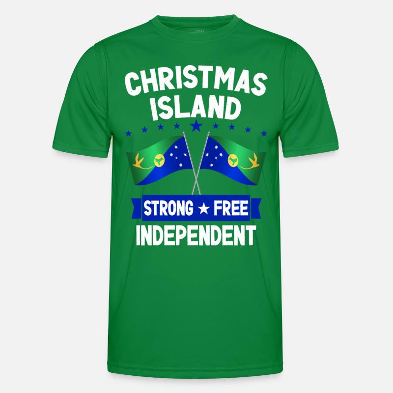 Weihnachtsinsel Männer Funktions-T-Shirt