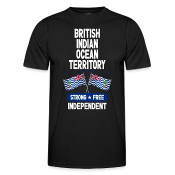 British Indian Ocean Territory - Men's Functional T-Shirt - black - Front - AI Model Male 178 dark (178cm)
