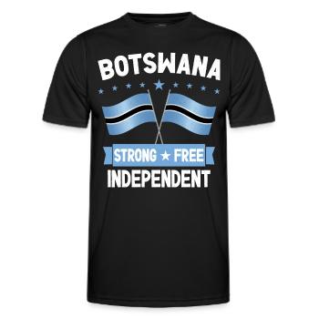 Botswana - Männer Funktions-T-Shirt - Schwarz - Vorne - AI Model Male 178 dark (178cm)