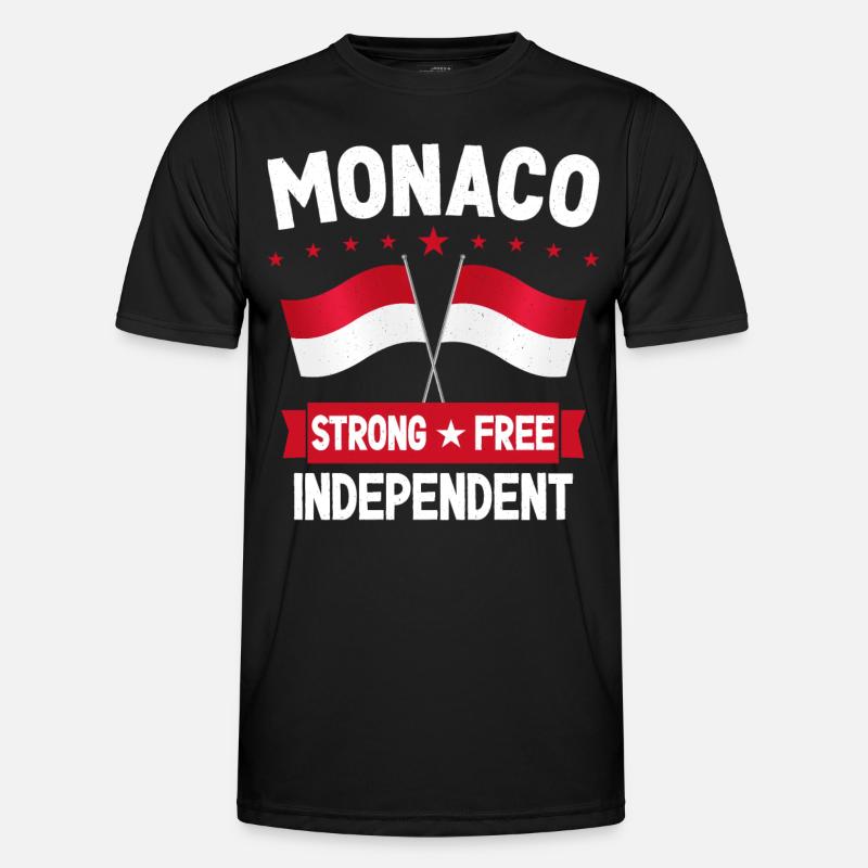 Monaco - Männer Funktions-T-Shirt - Schwarz