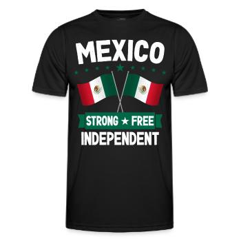 Mexiko - Männer Funktions-T-Shirt - Schwarz - Vorne - AI Model Male 178 dark (178cm)