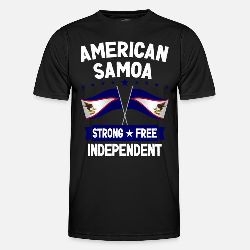 Amerikanisch-Samoa - Männer Funktions-T-Shirt - Schwarz