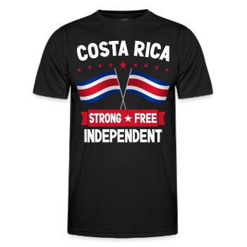 Costa Rica - Männer Funktions-T-Shirt - Schwarz - Vorne - AI Model Male 178 dark (178cm)