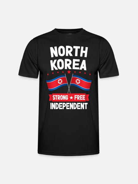 North Korea - Men's Functional T-Shirt - black