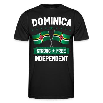 Dominique - T-shirt sport Homme - noir - Devant - AI Model Male 178 dark (178cm)