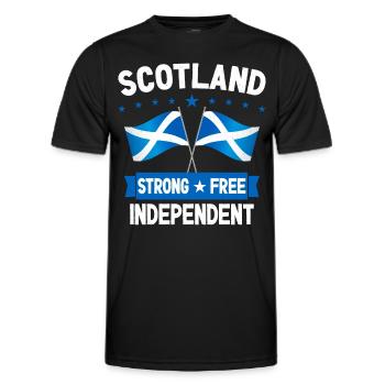 Scotland - Men's Functional T-Shirt - black - Front - AI Model Male 178 dark (178cm)