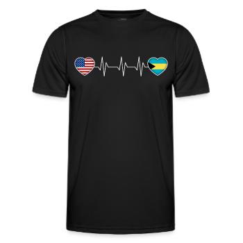 Bahamas - T-shirt sport Homme - noir - Devant - AI Model Male 178 dark (178cm)
