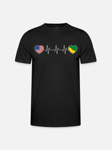French Guiana - Men's Functional T-Shirt - black