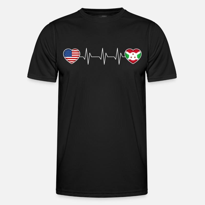 Burundi - Men's Functional T-Shirt - black