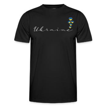 Ukraine - Männer Funktions-T-Shirt - Schwarz - Vorne - AI Model Male 178 dark (178cm)