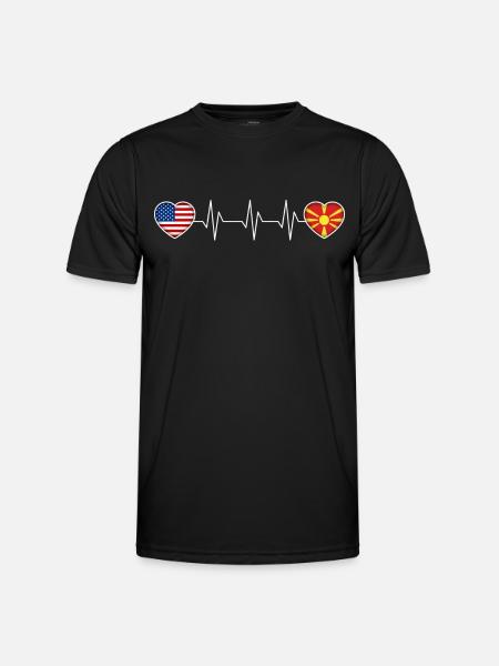 North Macedonia - Men's Functional T-Shirt - black