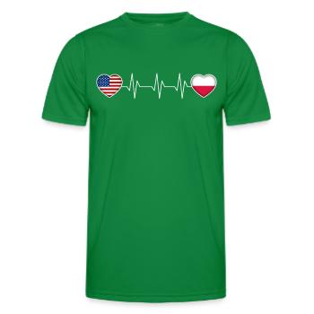Polen - Männer Funktions-T-Shirt - Kelly Green - Vorne - AI Model Male 178 dark (178cm)