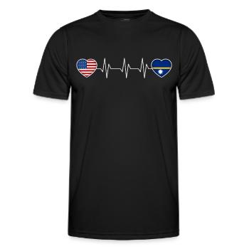 Nauru - Männer Funktions-T-Shirt - Schwarz - Vorne - AI Model Male 178 dark (178cm)