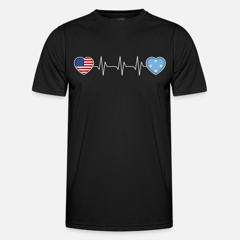Mikronesien - Männer Funktions-T-Shirt - Schwarz