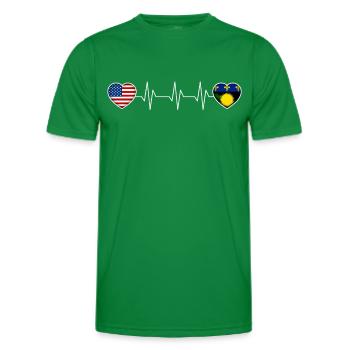 Guadeloupe - Männer Funktions-T-Shirt - Kelly Green - Vorne - AI Model Male 178 dark (178cm)