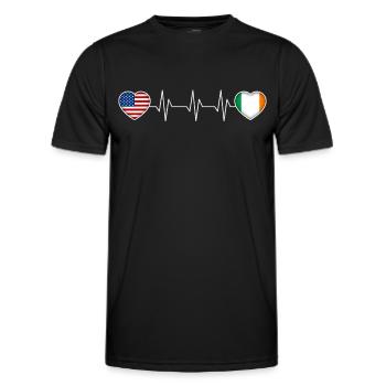 Ireland - Men's Functional T-Shirt - black - Front - AI Model Male 178 dark (178cm)