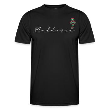 Malediven - Männer Funktions-T-Shirt - Schwarz - Vorne - AI Model Male 178 dark (178cm)