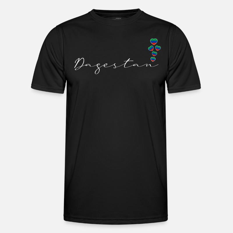 Dagestan - Männer Funktions-T-Shirt - Schwarz
