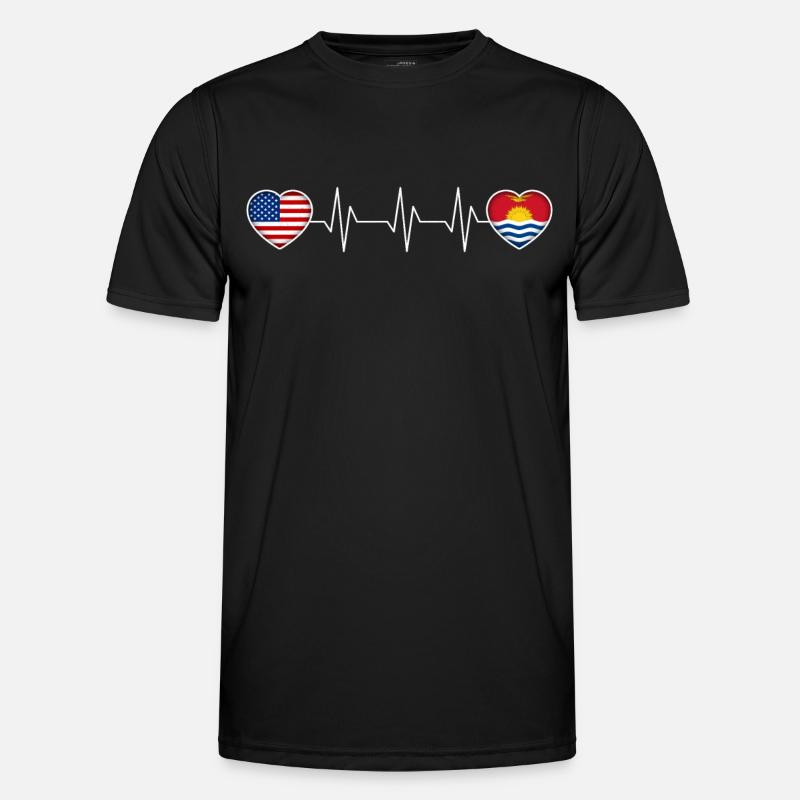 Kiribati - Männer Funktions-T-Shirt - Schwarz
