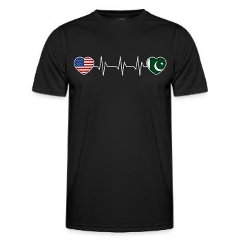 Pakistan - Männer Funktions-T-Shirt - Schwarz - Vorne - AI Model Male 178 dark (178cm)
