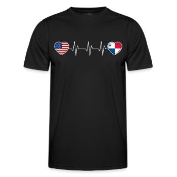 Panama - T-shirt sport Homme - noir - Devant - AI Model Male 178 dark (178cm)