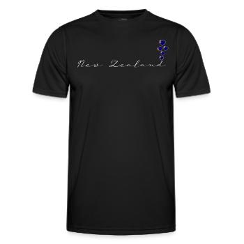 Neuseeland - Männer Funktions-T-Shirt - Schwarz - Vorne - AI Model Male 178 dark (178cm)