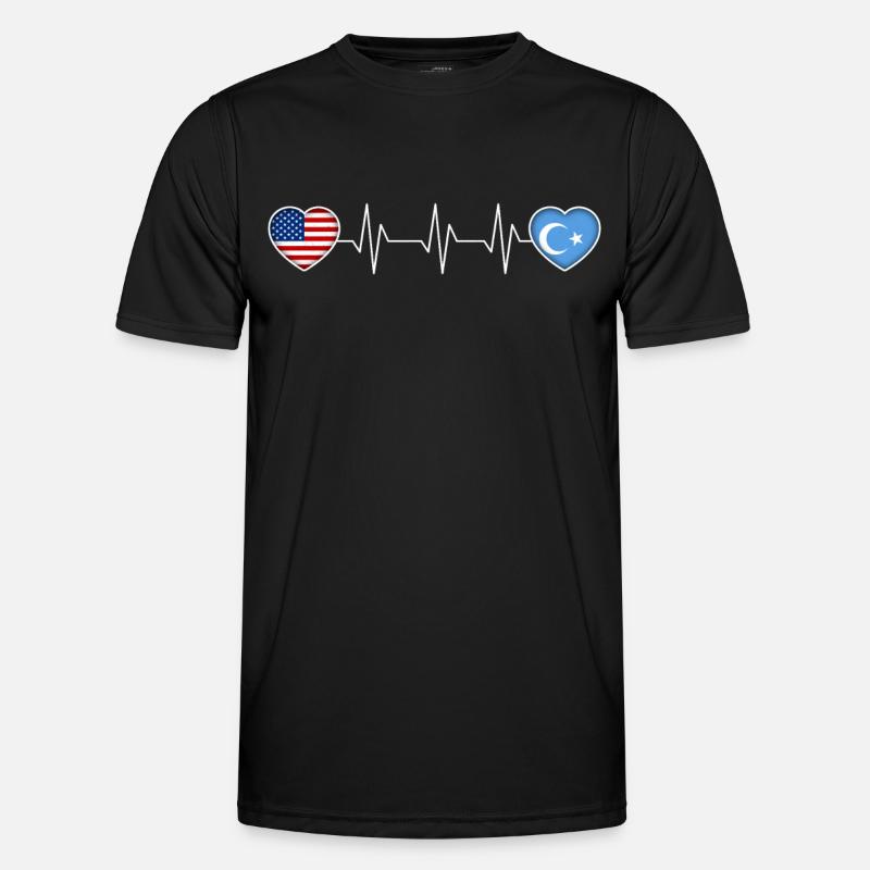 Uiguren - Männer Funktions-T-Shirt - Schwarz