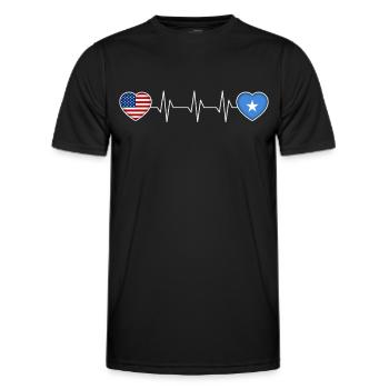 Somalia - Men's Functional T-Shirt - black - Front - AI Model Male 178 dark (178cm)